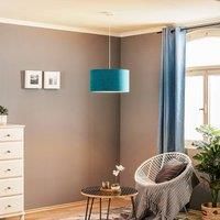 Euluna Bristol hanging light, weave pattern, turquoise