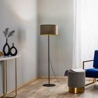 Euluna Golden Roller floor lamp beige/gold