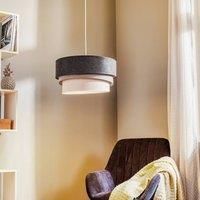 Duolla Pastell Trio hanging light, dark grey/grey
