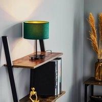 Euluna Golden Roller table lamp 30 cm dark green/gold