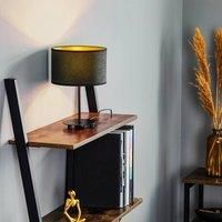 Euluna Golden Roller table lamp height 30 cm black/gold