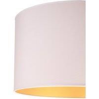 Roller table lamp white/gold, height 50 cm