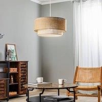 Euluna Boho jute hanging light natural brown 45cm 1-bulb