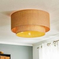 Euluna Boho jute ceiling light natural brown 60cm