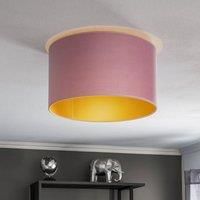 Duolla Golden Roller ceiling lamp 40cm light pink/gold