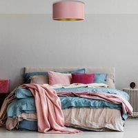 Euluna Golden Roller ceiling lamp 60 cm light pink/gold