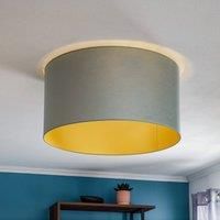 Duolla Golden Roller ceiling light 60cm mint green/gold