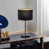 Euluna Golden Roller table lamp height 50cm black/gold
