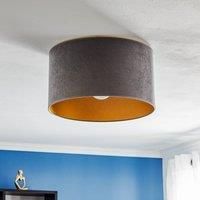 Euluna Golden Roller ceiling lamp 40cm grey/gold