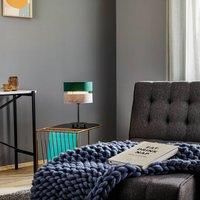 Golden Duo table lamp grey/green/gold height 30 cm