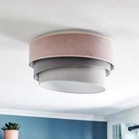 Duolla Pastell Trio ceiling lamp 45 cm pink/grey