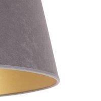 Duolla Cone lampshade height 18 cm, grey/gold