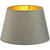 Cone lampshade height 18 cm, mint green/gold
