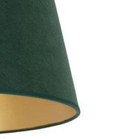 Duolla Cone lampshade height 18 cm, dark green/gold