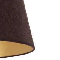 Cone lampshade height 22.5 cm, brown/gold