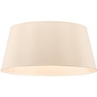 Cone lampshade height 22.5 cm, ecru/white chintz