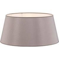 Cone lampshade height 25.5 cm, grey/white chintz