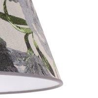 Sofia lampshade height 26 cm, floral pattern grey