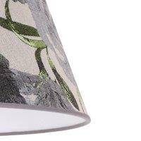 Sofia lampshade height 21 cm, floral pattern grey