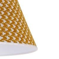Euluna Sofia lampshade 26 cm, houndstooth pattern yellow