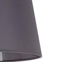 Classic L lampshade for floor lamps, grey