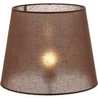 Classic L lampshade for floor lamps, brown/clear
