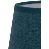 Classic S lampshade, woven, turquoise