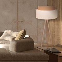 Duolla Boho floor lamp, tripod ecru/jute height 145 cm