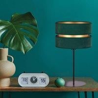 Duolla Duo table lamp, green/gold, height 50 cm