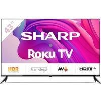 SHARP 2T-C43FD7KF1FB Smart Full HD HDR LED TV, Black