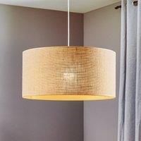 BRITOP Jute pendant light with a round jute lampshade