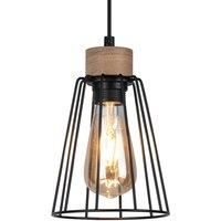 Envostar Dorvi hanging light, oiled oak, 1-bulb
