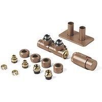 Terma Vario Integrated Radiator Valve Pipe Right Masking Set 50mm Copper
