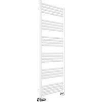 Terma Fiona White Flat Towel Warmer (W)500mm X (H)1380mm