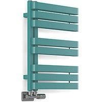 Terma Warp S Heated Towel Rail Matt Teal 655 x 500mm
