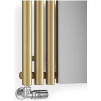 Terma Rolo Brass Designer Radiator with Mirror 1800 x 590mm