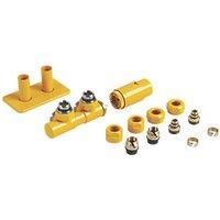 Terma Vario Twins Integrated Radiator Valves Pipe Masking Set 50mm Right Mustard