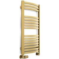 Terma Heated Towel Rail, Dexter 860/400, Brass