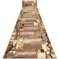RugsX Bcf Szlaczek Runner in Beige | Size: 120 cm x 370 cm