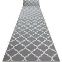 RugsX Bcf Morad Runner in Grey | Size: 60 cm x 330 cm