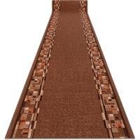 RugsX Anti-Slip Bombay Runner in Brown | Size: 67 cm x 420 cm