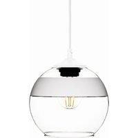Solbika Lighting Monochrome Flash pendant light clear/white 20 cm