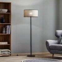 BRITOP Tubo floor lamp, fabric lampshade, beige, 45 cm