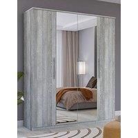 Very Home Prague 4 Door Wardrobe With Mirrors - Fsc Certified