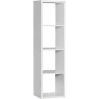 Mauro 3 Shelves Storage Unit In Matt White