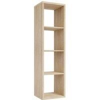 Mauro 3 Shelves Storage Unit In Sonoma Oak
