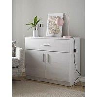 Everyday Panama 2 Door, 1 Drawer Small Sideboard - White Oak