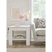 Everyday Panama Side Table - White Oak