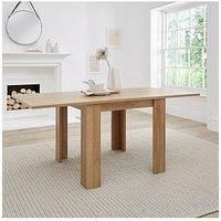 Everyday Panama 80-160 Cm Extending Dining Table - Dark Oak