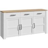 Bohol Sideboard in Riviera Oak/White, none